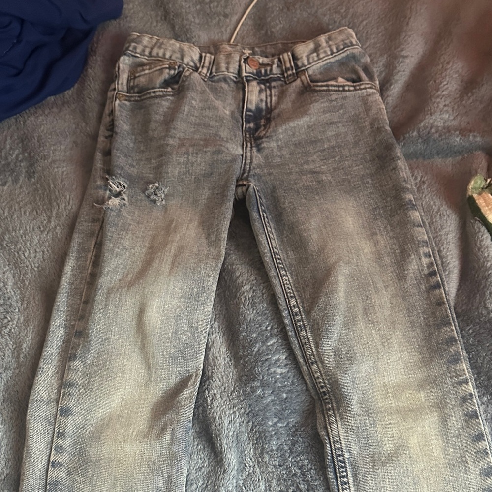 Hollister Kids Distressed Jeans - Light Blue
